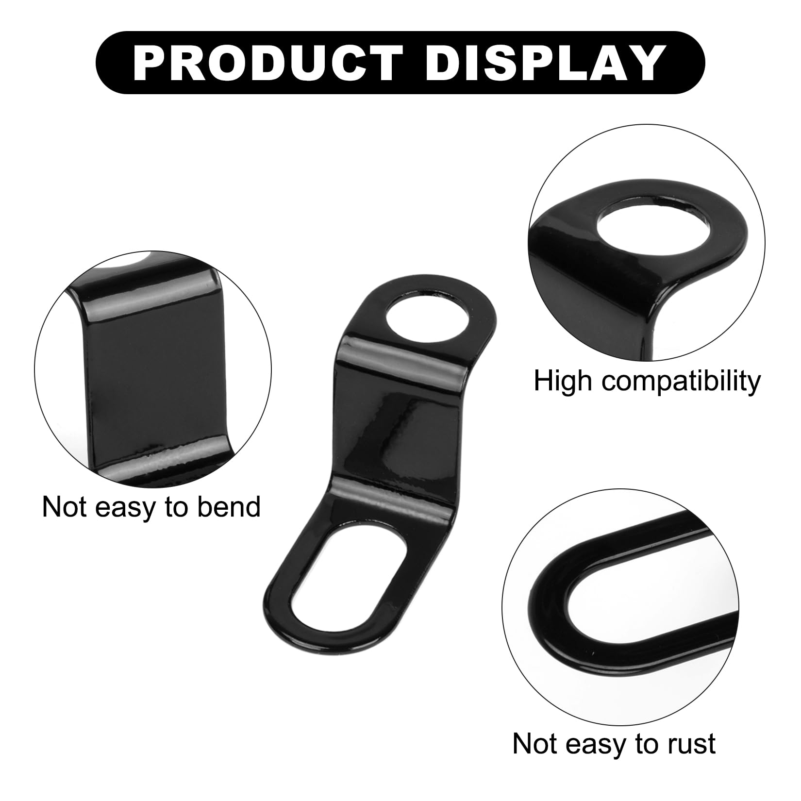 Motorcycle Turn Signals Mounting Brackets, PSLER Rear Turn Signal Light 12mm Hole Z Bracket Holder for Bike Electric Motorbike Turn Signals Relocation Holder Universal