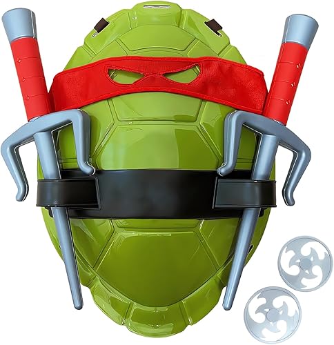 Yarpuudg Concha de tortuga para niños, cosplay, Halloween, dibujos animados, ninja, fiesta, disfraces de superhéroe para niños