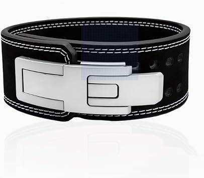 Quick Release Power Belt Fitness Belt with Aluminum Alloy Buckle Flexible Adjustment Perfect for Squats, Deadlifts, Weightlifting, Fits Men Waist Size 85-111cm