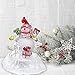 BANBERRY DESIGNS Snowman Light Up Color Changing Christmas Decoration - Snow Man with Red Hat & Packages - LED Figurine - Tabletop Xmas Décor - 5 1/2