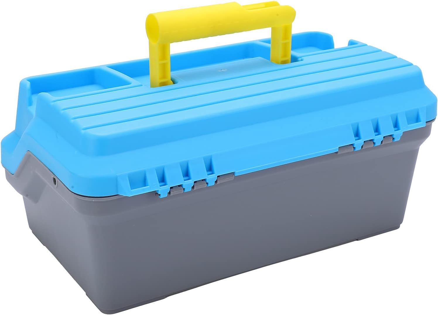 Fishing Tackle Box Portable ABS Three Layer Storage Box with Ergonomic Handle for Fishing Gear