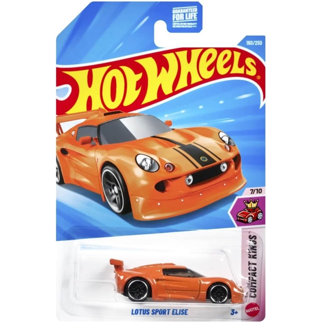 Hot Wheels Lotus Sport Elise - JJK07 - Compact Kings 7/10 - Short - Orange - Official License Model - Mattel 2026 (160/250) - 1:64