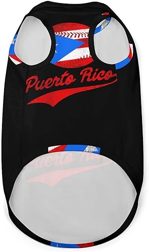Miniatura 3 de Camiseta sin mangas para mascotas con pelota de béisbol de Puerto Rico, camiseta sin mangas para cachorros, gatos, S