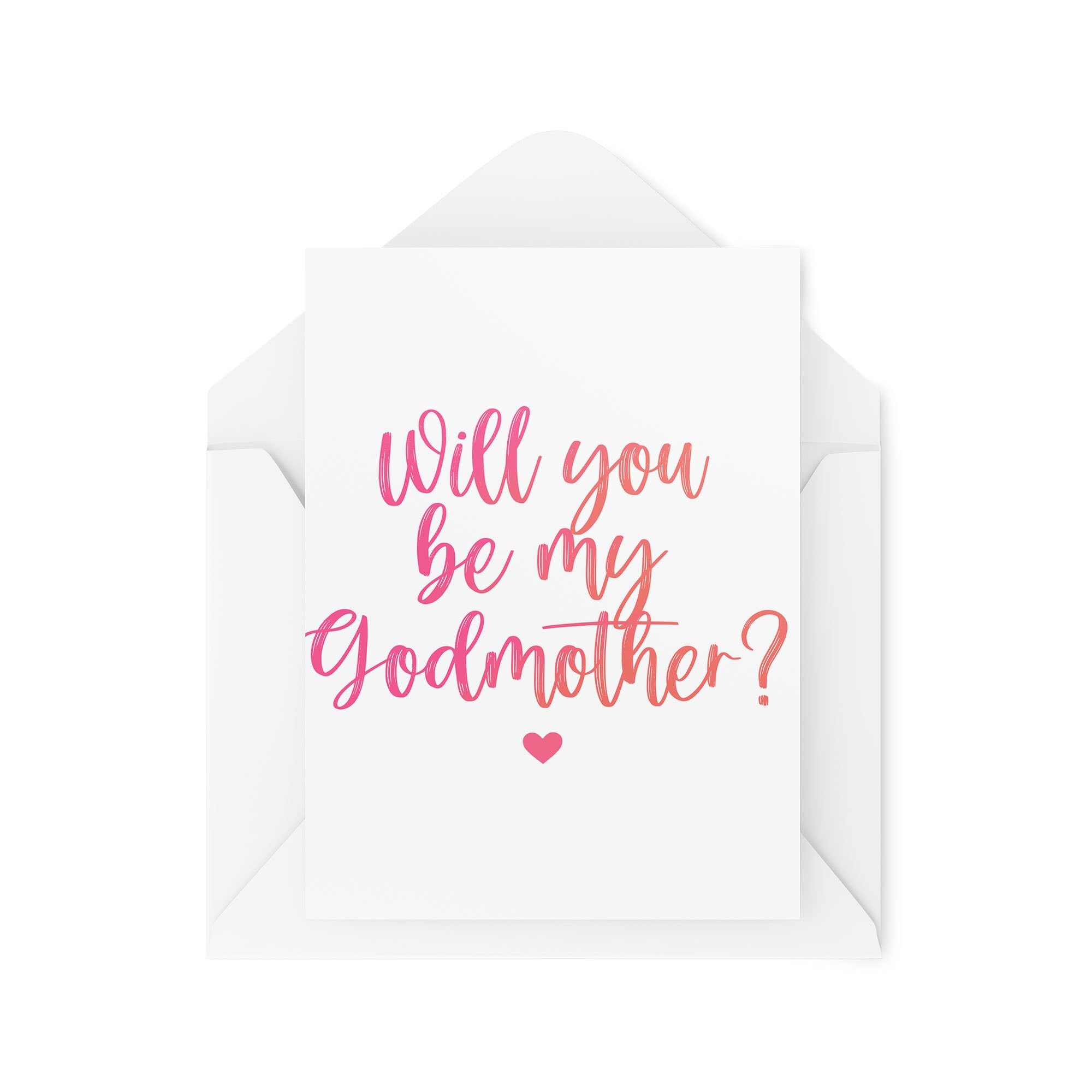 Godmother Cards - Will You Be My Godmother - Godparent Proposal Card - Be My Godparent - Christening Card - CBH2019