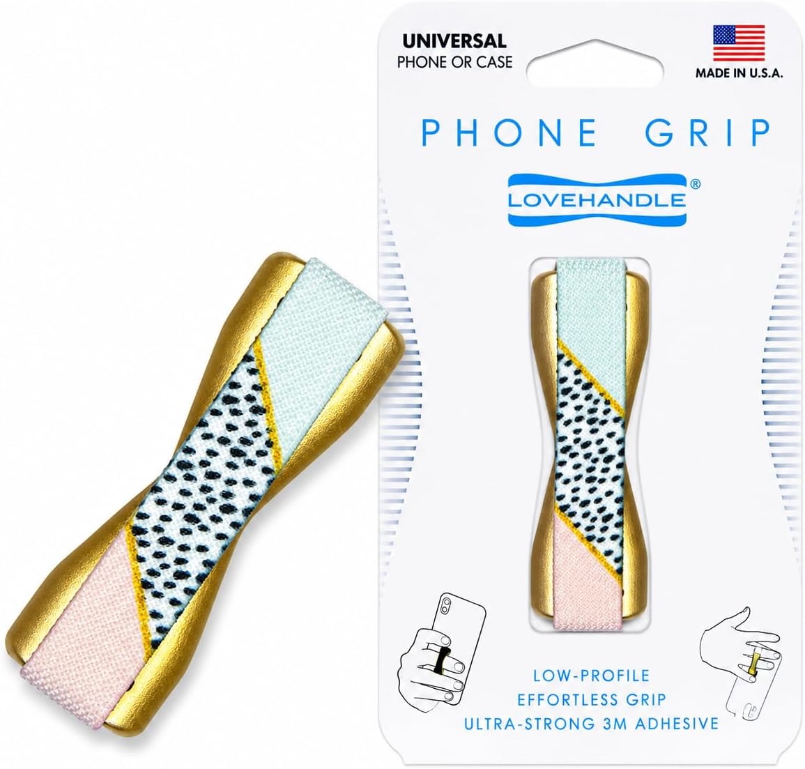 LOVEHANDLE Universal Phone Grip for Smartphones - Kaleidoscope