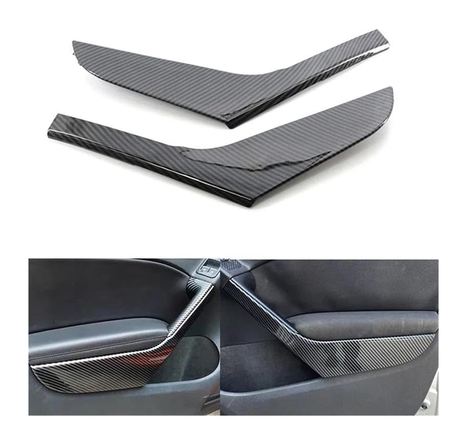 Set maniglie Per VW Per Golf GTI MK6 2009-2013 1 Paio Coperture Per Maniglie Interne Anteriori E Posteriori Per Auto ABS 5K4868040A