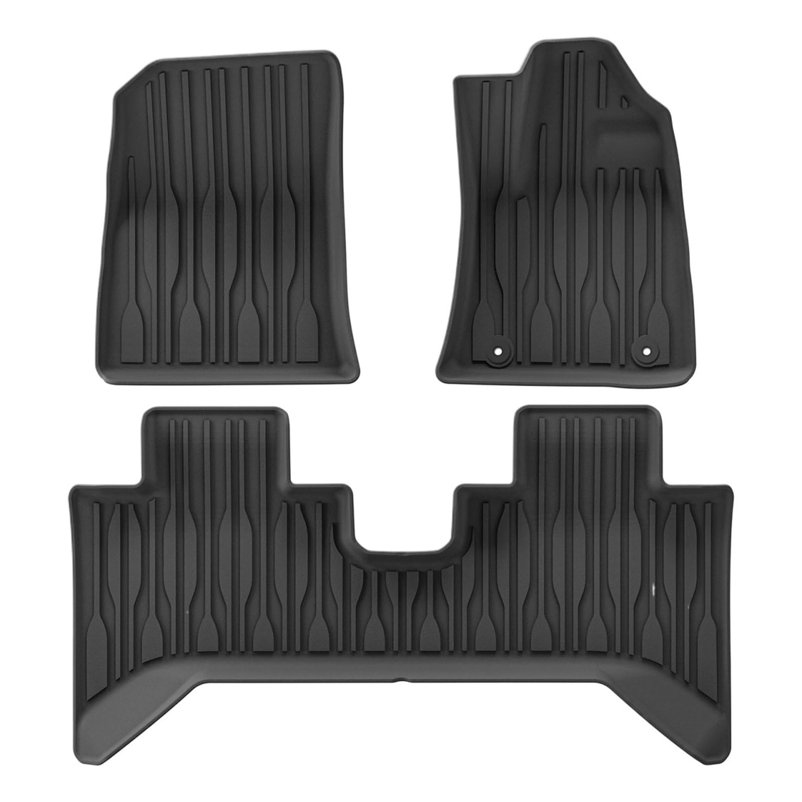 maty samochodowe Do BYD Shark 6 2024 2025 kierownica | Dywaniki samochodowe Wyściółka bagażnika Podkładka do bagażnika CZARNY RHD(24Shark RHD 3PCS)