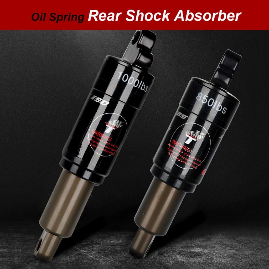 Mountain Bike Rear Shock Absorber Spring - 1000 Lbs/in Rate, Aluminum & Steel, For MTB & E-Bikes (Not For Road Bikes)