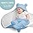 BlueMello Baby Swaddle Blanket | Ultra-Soft Plush Essential for Infants 0-6 Months | Receiving Swaddling Wrap Blue | Ideal Newborn Registry and Toddler Boy Accessories | Perfect Baby Girl Shower Gift