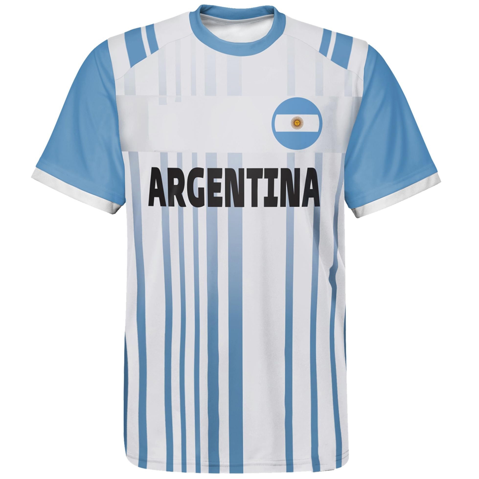 ENJMEIAOFootball Cup T-Shirt Soccer Fans Sport Casual National Flag Printing Short Sleeve Round Neck Mens Womens America's Cup Breathable Quick Dry Tee Shirt