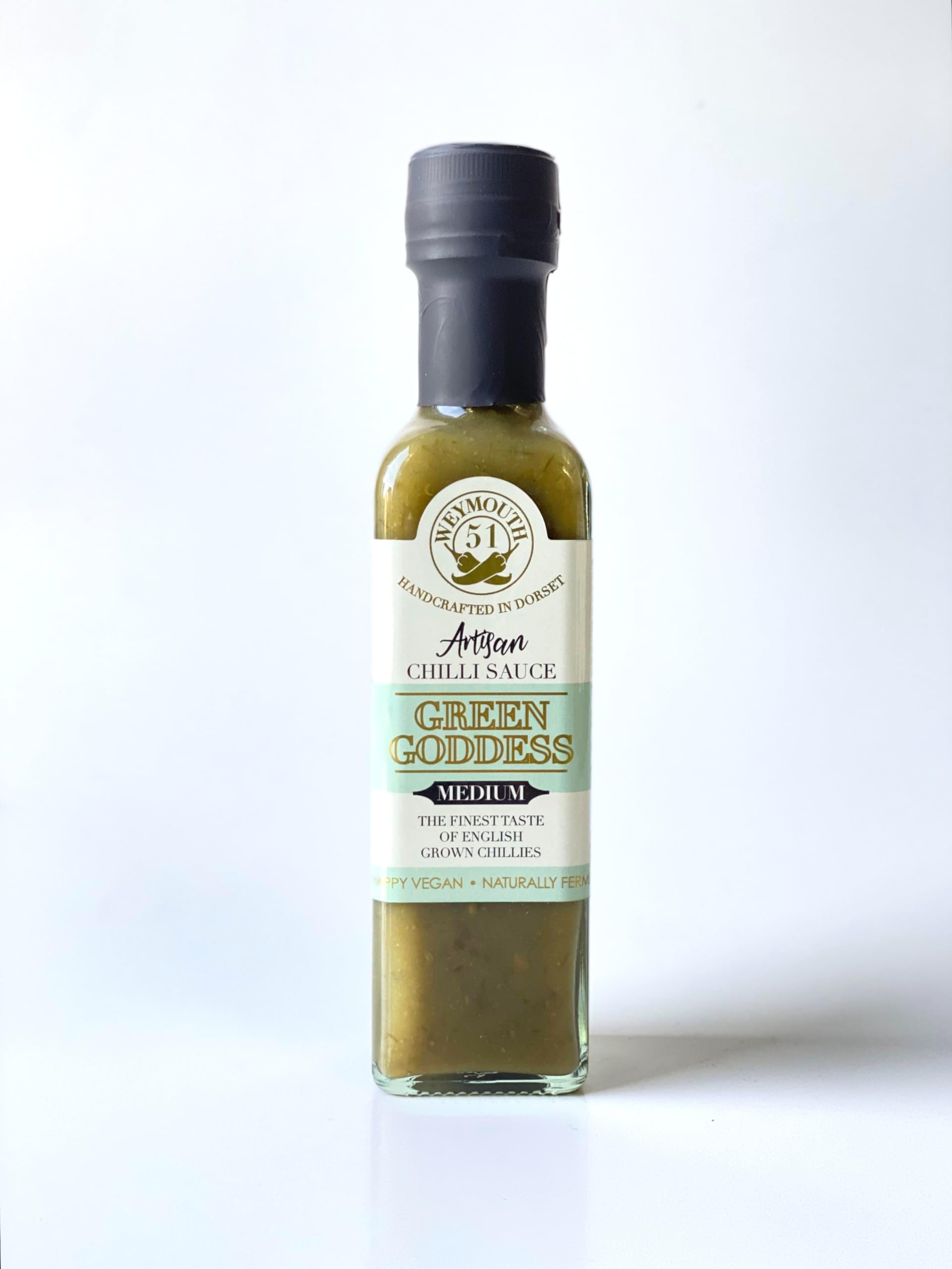 Weymouth 51 Green Goddess | Blend of Mix Green Spicy Chilies | Mexican Style Green Pepper Sauce 220ml