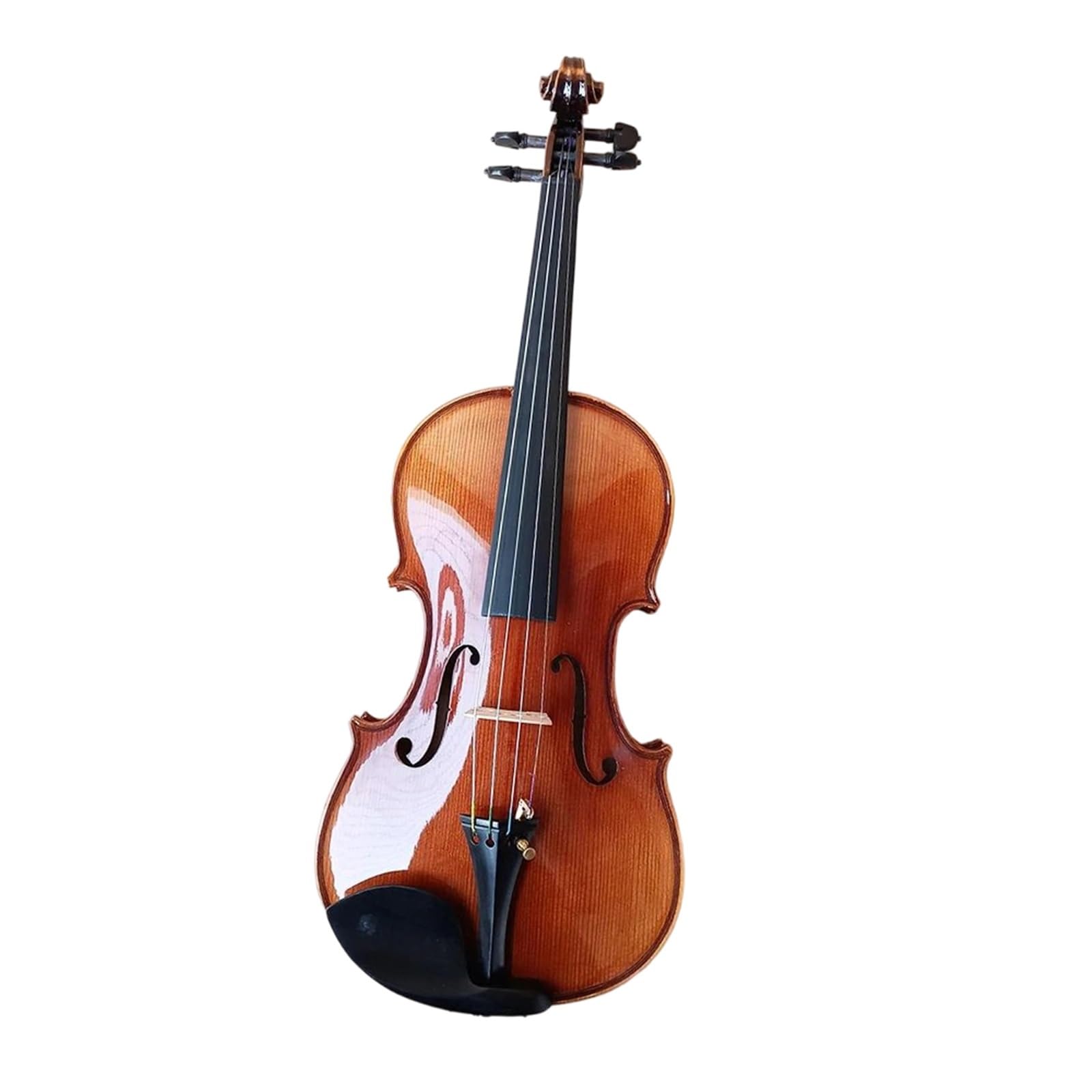 Conjunto De Violín Hecho A Mano Tamaño 4/4 Violín Principiantes | Arce natural con rayas de tigre; Estuche incluido