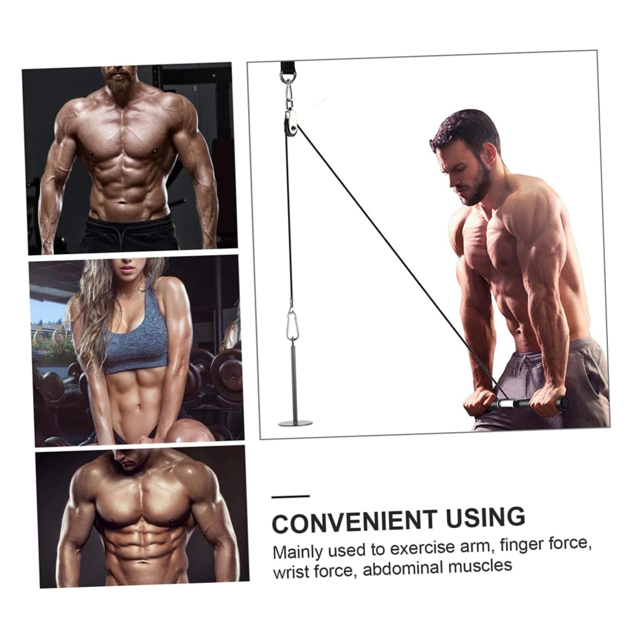 HANABASS Home Exercise Barbell Weight Plate Stand Barbell Slice Load Tray Arm Muscle Trainer