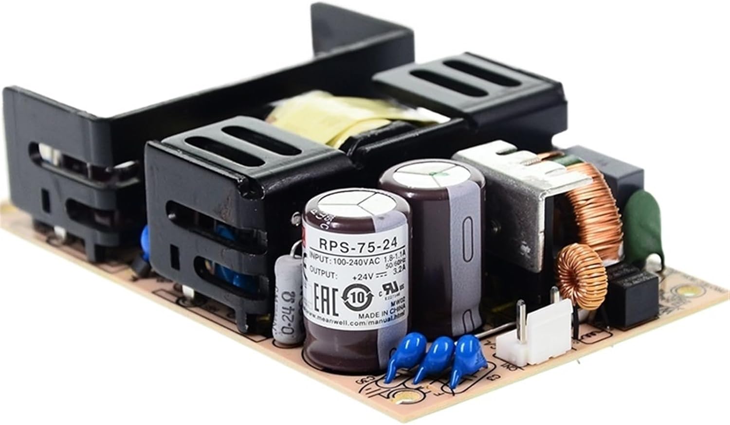 RPS-75-24 3.2A 24V 75W Reliable Green Medical Grade Open Frame Switching Power Supply PCB Power Unit PSU