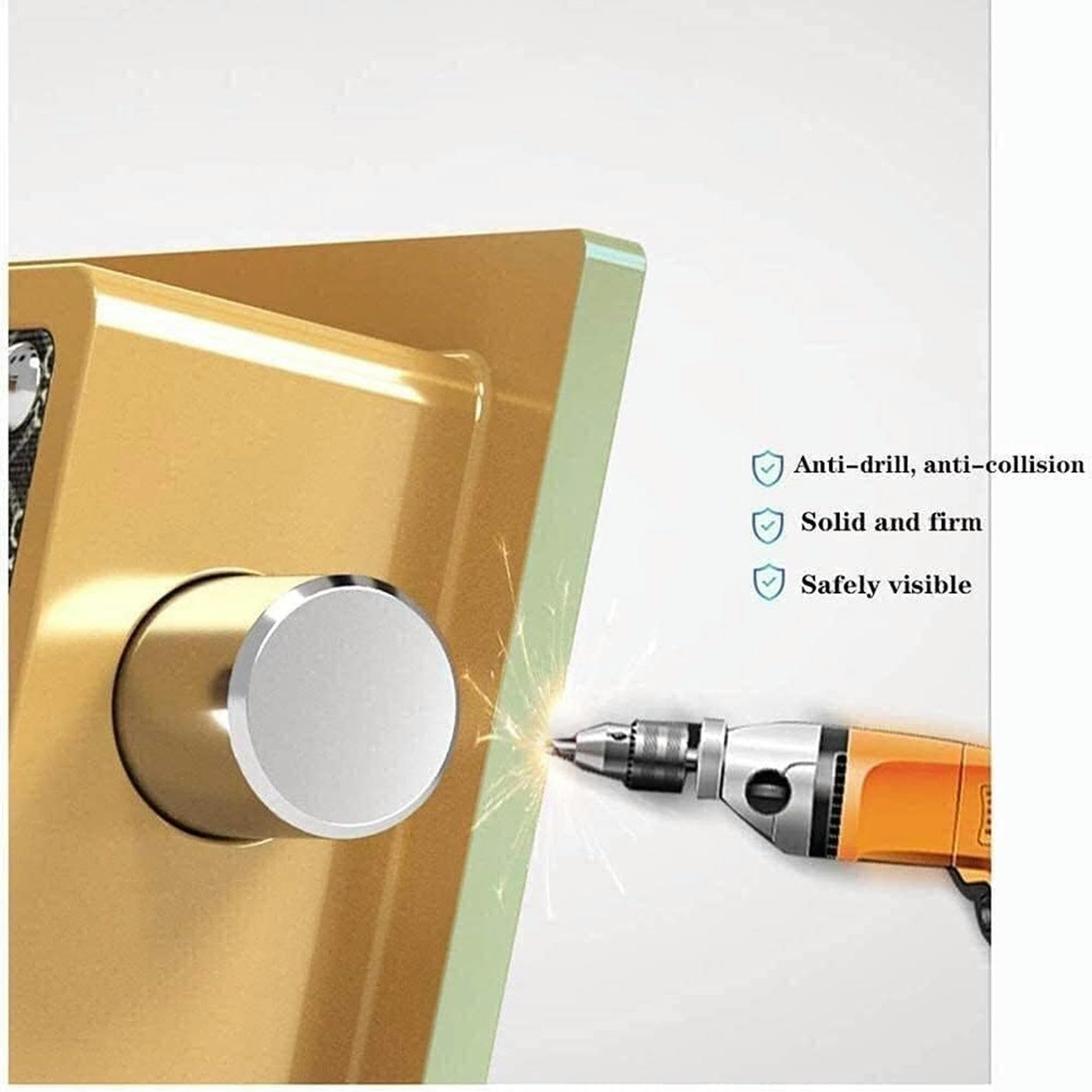 Fireproof Waterproof Safes and Money Box, Security Boxes for Home, Cabinet Safes, Home Safes, Mechanical Combination Lock, Steel Mechanical Anti-Theft Password Key Password