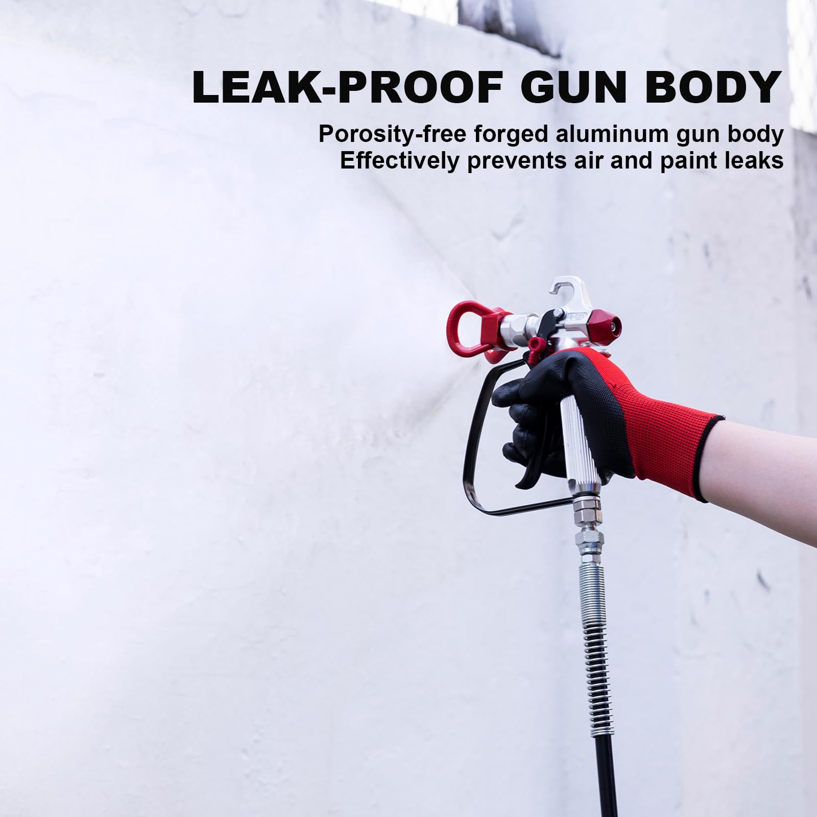 AEROPRO Airless Paint Sprayer Gun Kit With 5 Tips & Filters - 3600PSI For Walls & Fences