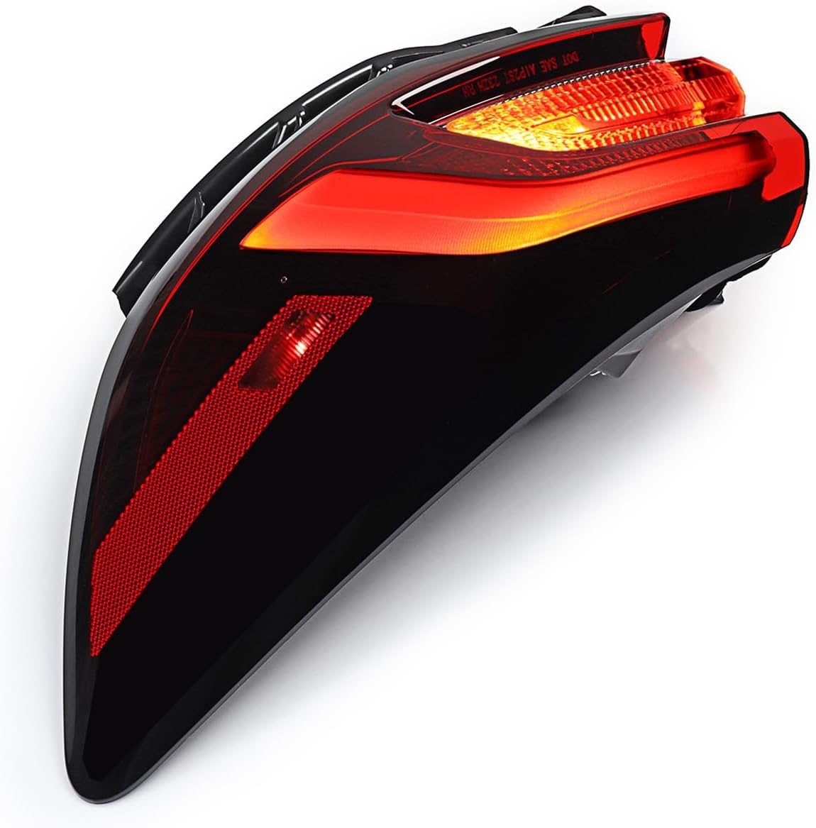 Right Outer Tail Light for 2023-2024 Ford Escape – LED + Halogen Rear Lamp Brake Running Side Marker Assembly – Clear/Red Lens DC 12V Replace OE FO2805131, PJ6Z-13404-A
