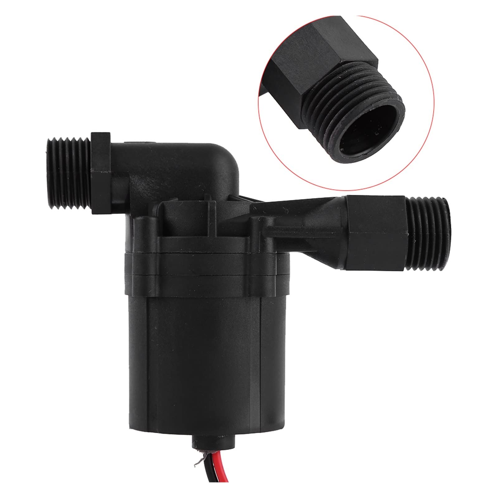 Petite pompe submersible réglable DC 12 V Pompe de brassage G1/2 pouces Pompe de circulation de bière sans balais Pompe à bière en plastique durable Cordon d'alimentation Double fil