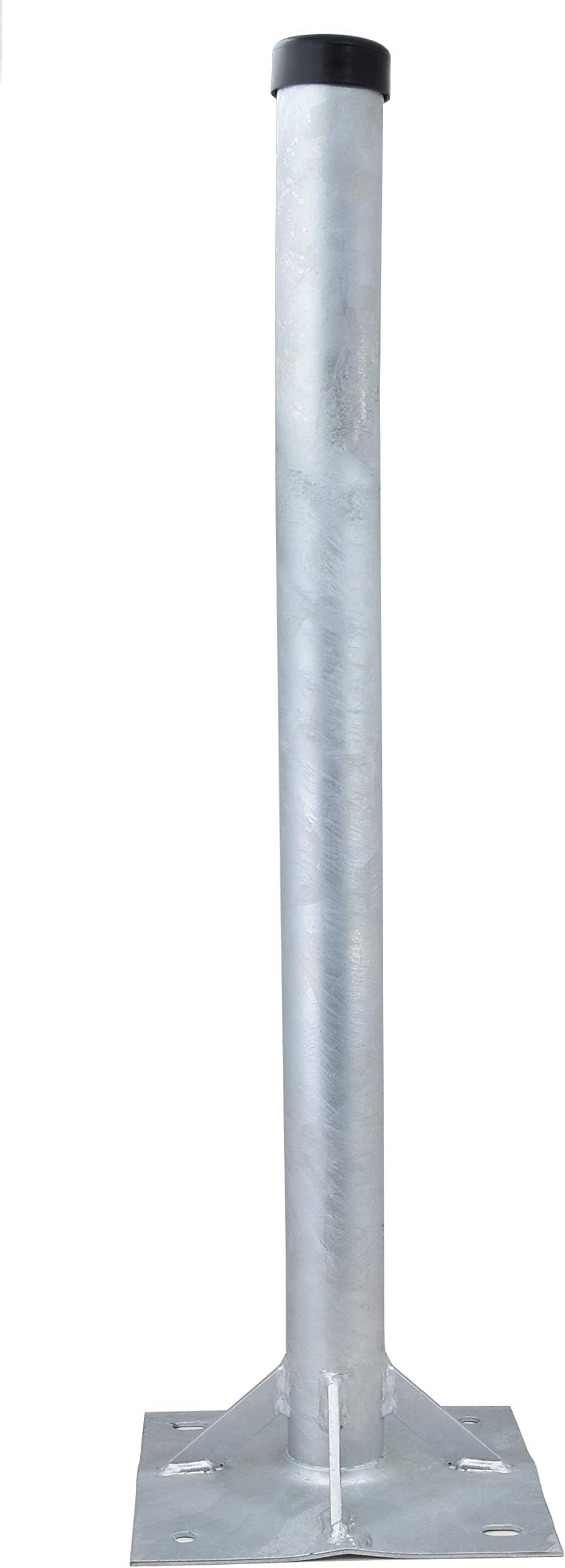 Satix SSTF00200 pole stand 100 cm with 60 mm mast tube for satellite dish or aerial galvanized steel
