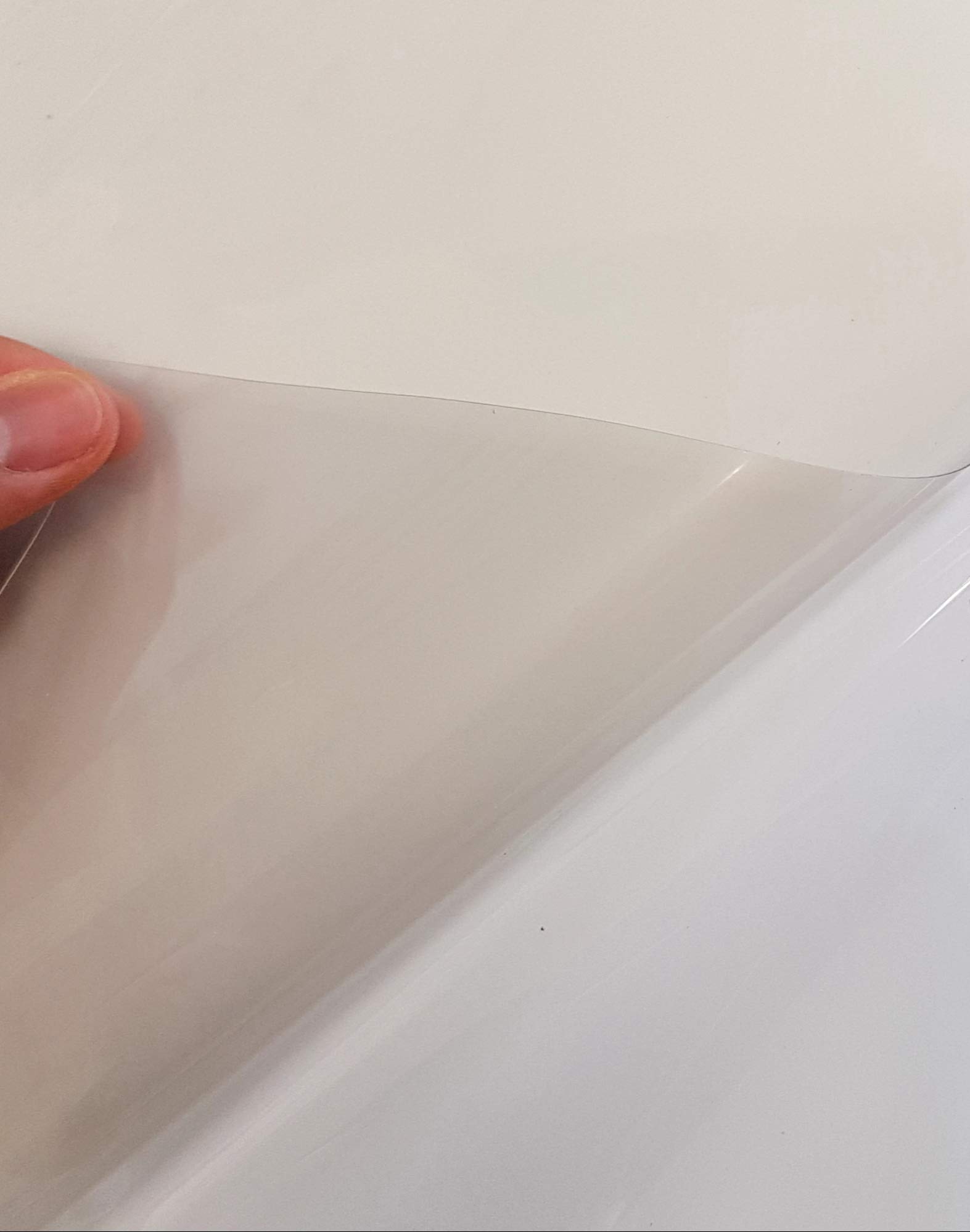 Holografische Rückprojektionsleinwand Transparent Schutzfolie Screen Sheet Hologramm Schutzfolie Fenster Projektionsmaterial für Schaufenster, Messen, Events, Heimkino