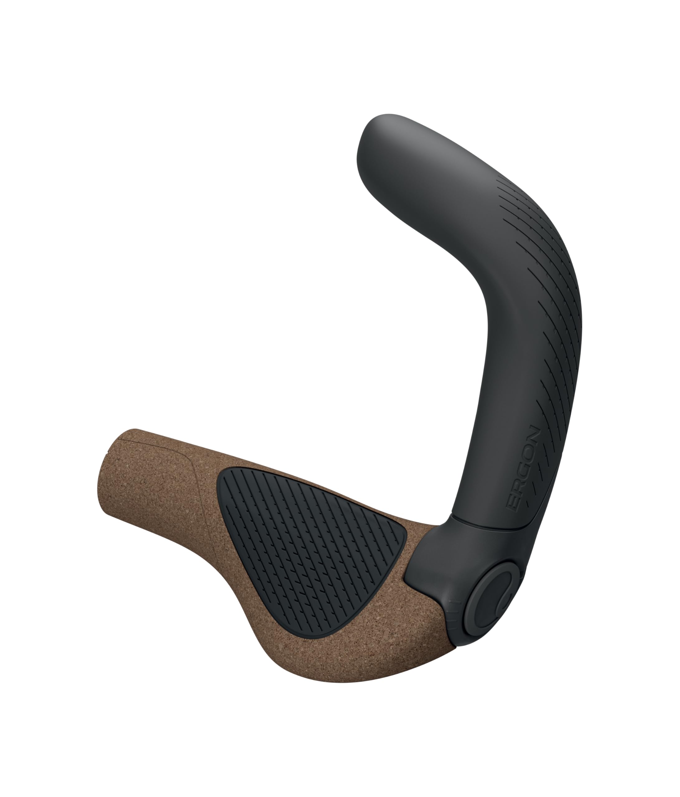 Ergon GP5 EVO Bicycle Grips with built in Bar Ends, Biokork, Large