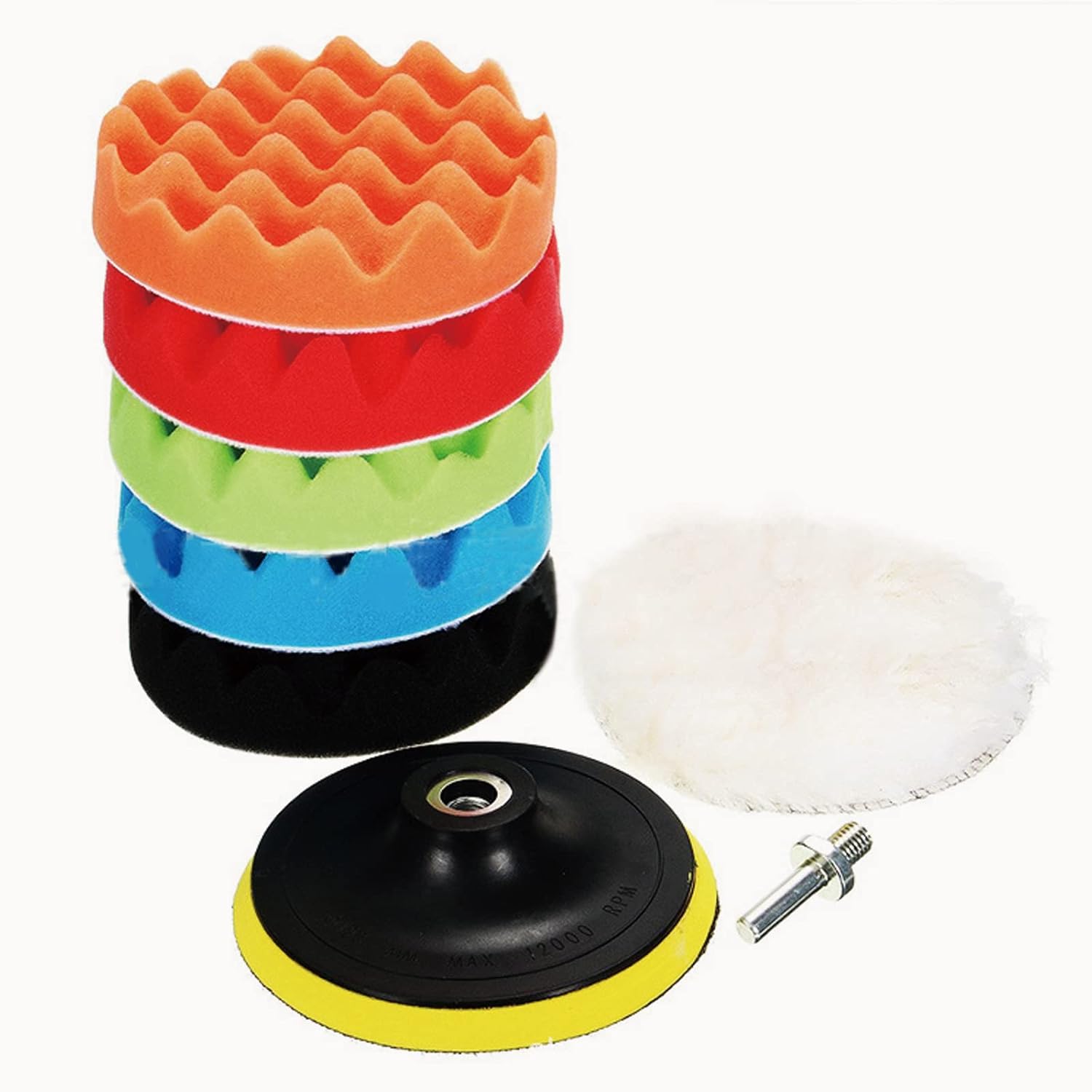 Polishing Pads, 8PCS Waxing Buffing Pads Kit,Car Furniture Polishing