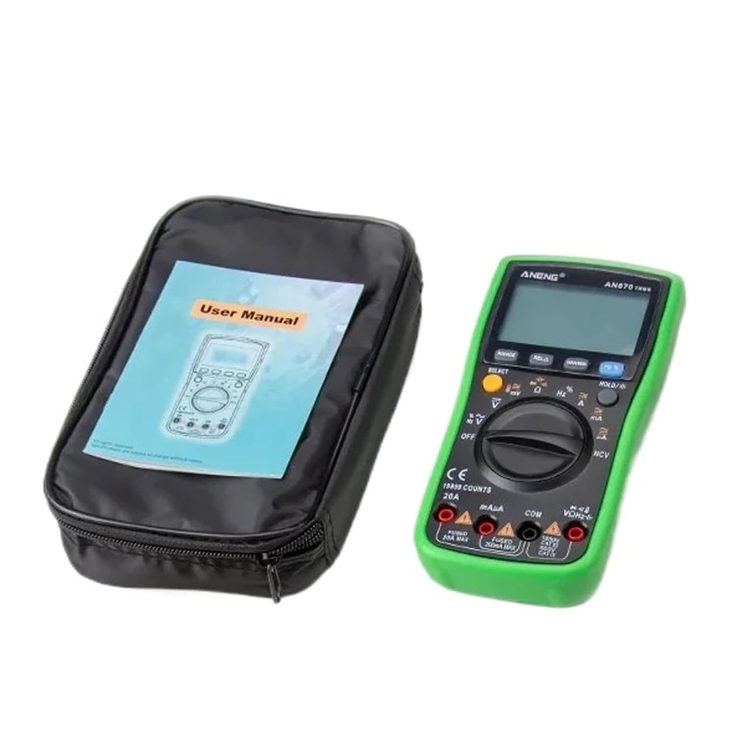 AN870 Professional Digital Multimeter 19999: Counting Values ​​of AC/DC Voltage and Current(AN870 Green Pro)