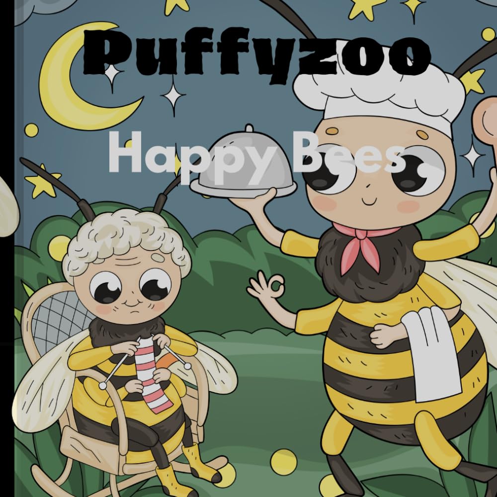 Happy bees: coloring book for kids name Happy bees