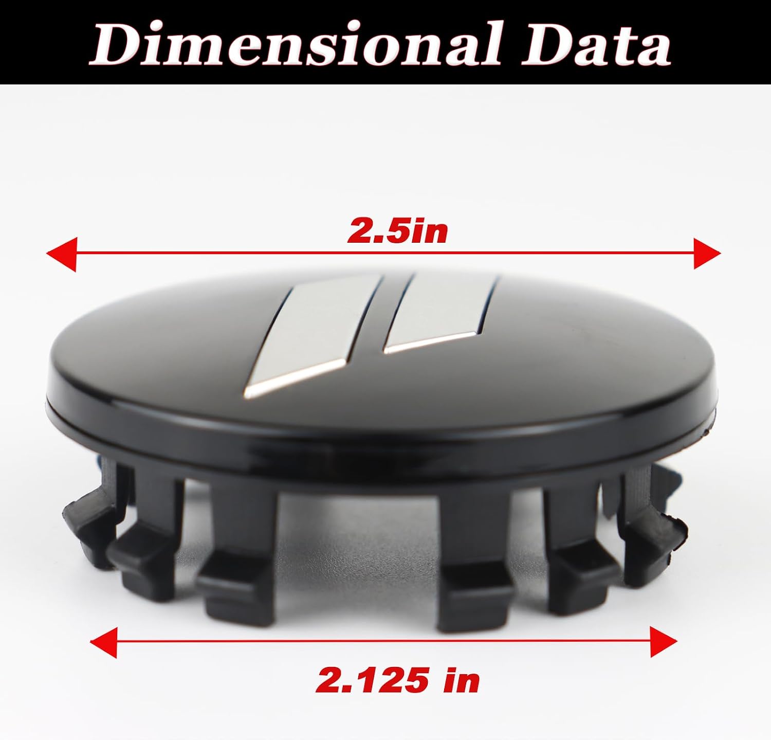 4pcs 63mm 2.5 inches Slash Wheel Center Cap Covers Fit for Dodge Charger Durango Dart 2015-2020 Jeep/Chrysler