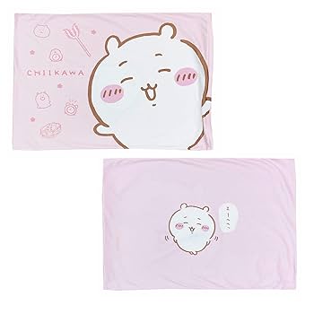 ちいかわ　枕カバー　ピローケース　43×63cm Amazon｜MORIPiLO ちいかわ 枕カバー ハチワレ (とろける肌触り
