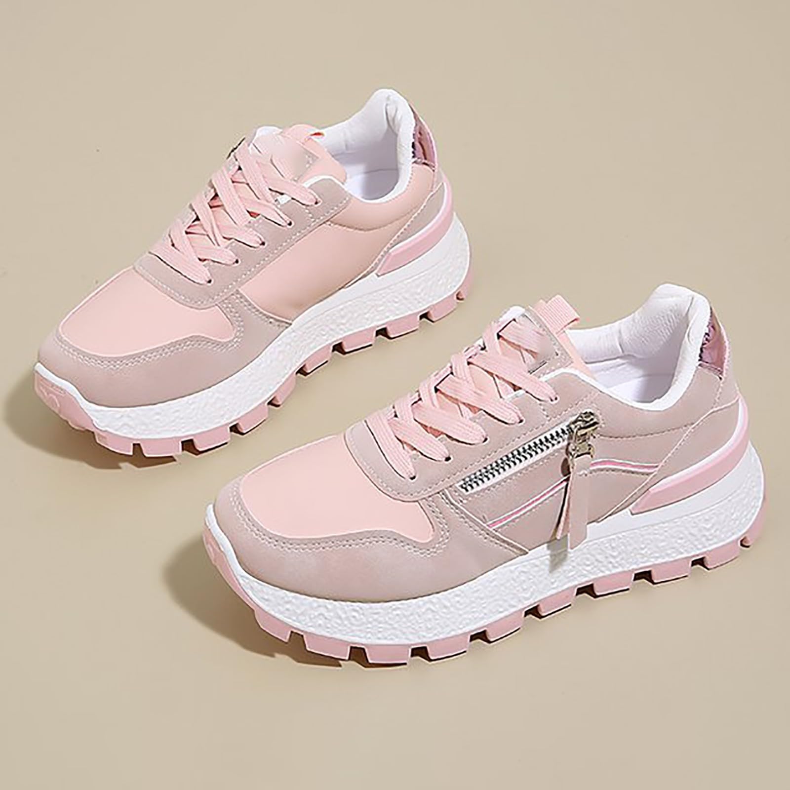Sneakers Donna Casual con Suola Ammortizzata Antiscivolo Scarpe da Ginnastica per Passeggiate Scarpe Ginnastica Donna Camminata Elegante e Confortevole