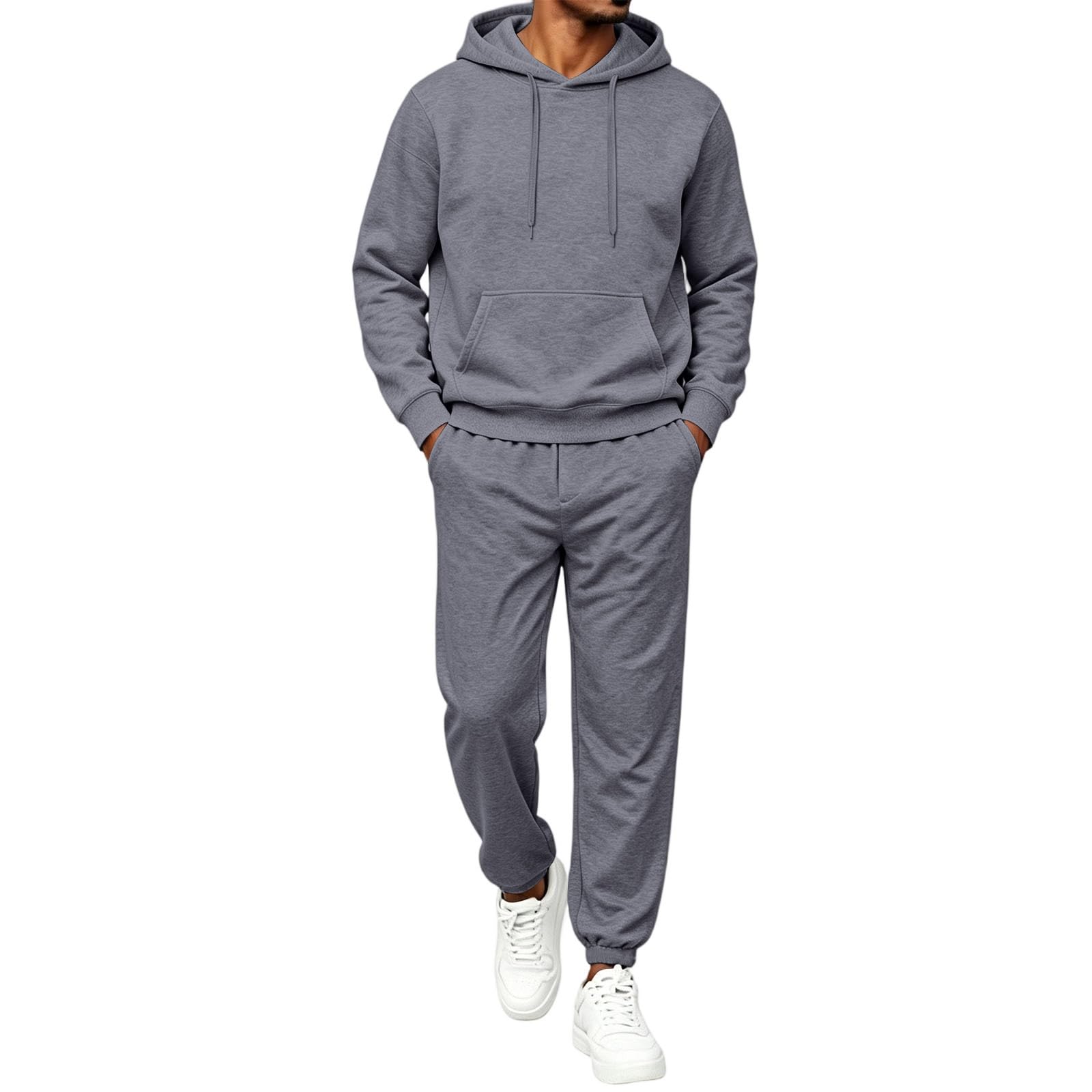 Mens Sweatsuit 2 Piece Set Hoodie Jogger Long Sleeve Sweatsuits Casual Hoodie and Pants S…