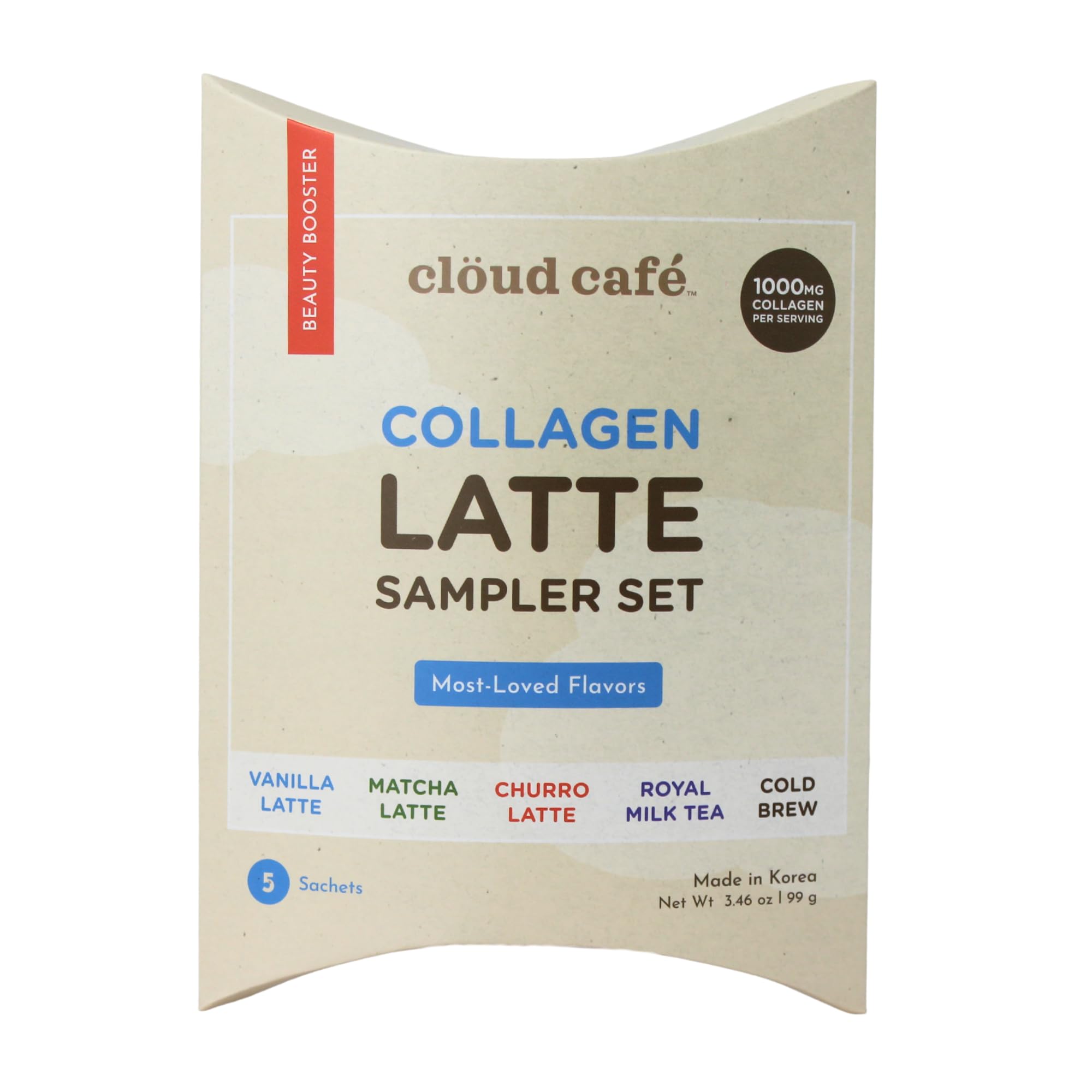 Clöud Café Collagen Latte Sampler Set (5 Sachets) Collagen Latte Sampler Set Collagen Latte Sampler Set 0.69 Ounce (Pack of 5)