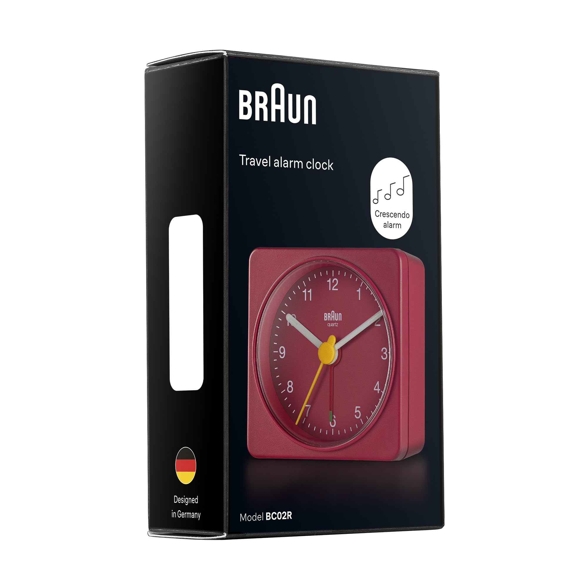 Braun Classic Travel Analogue Alarm Clock, Compact Size, Quiet Braun Classic Travel Analogue Alarm Clock, Compact Size, Quiet