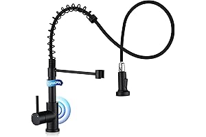 LUFEIDRA Flow Motion Sensor Kitchen Faucet, Smart Touchless Faucet with Pull Down Sprayer