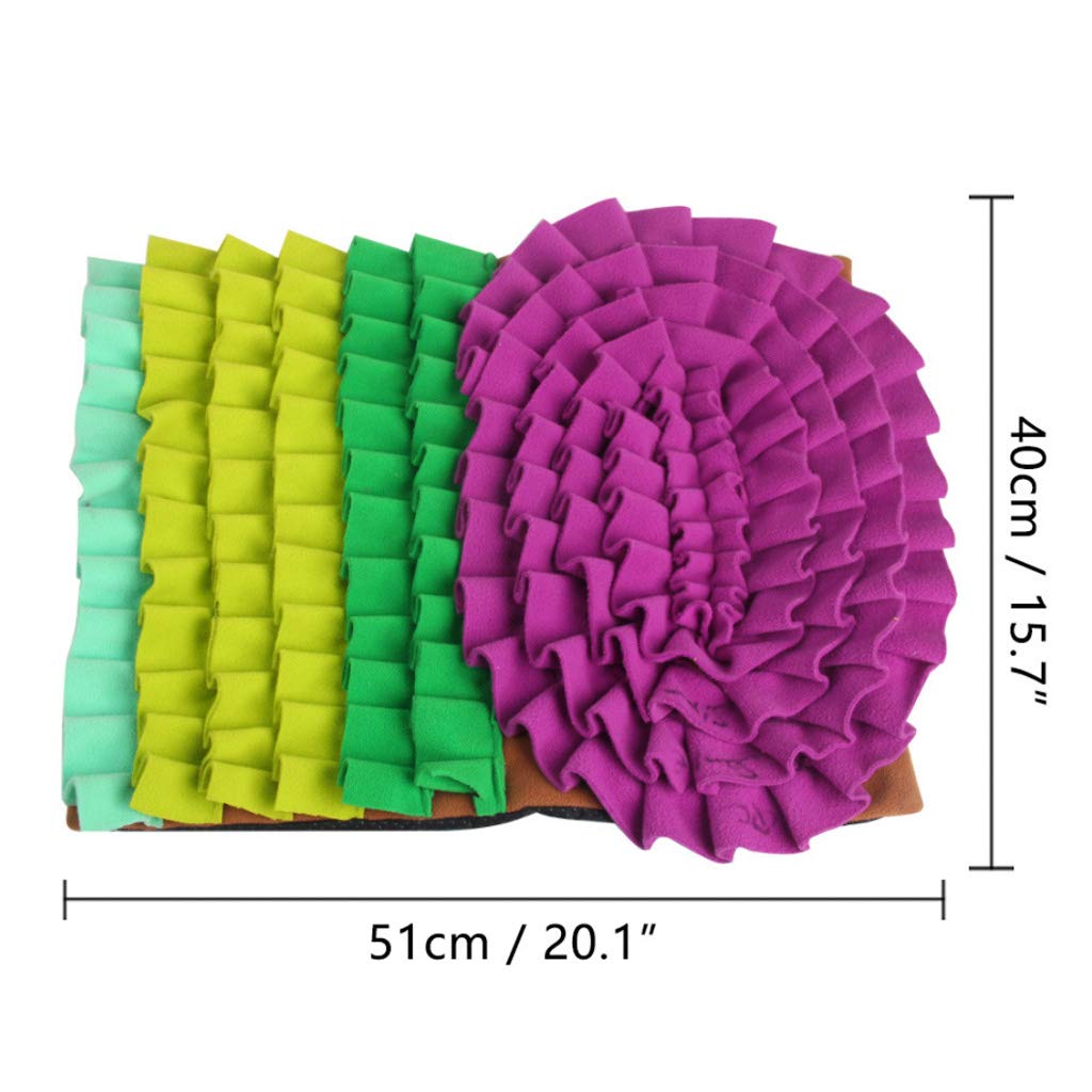 Pet Dog Snuffle Mat Naso Odore Intelligenza Allenamento Coperta Sniffing Pad Alimentazione Lenta Ciotola Dispenser di Cibo Tappeto Alleviare Lo Stress Lavabile Antiscivolo Puzzle Giocattoli