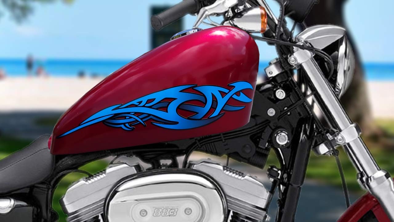 Amazon.com - Tribal Tank Decals Stickers - Blueberry - for Harley