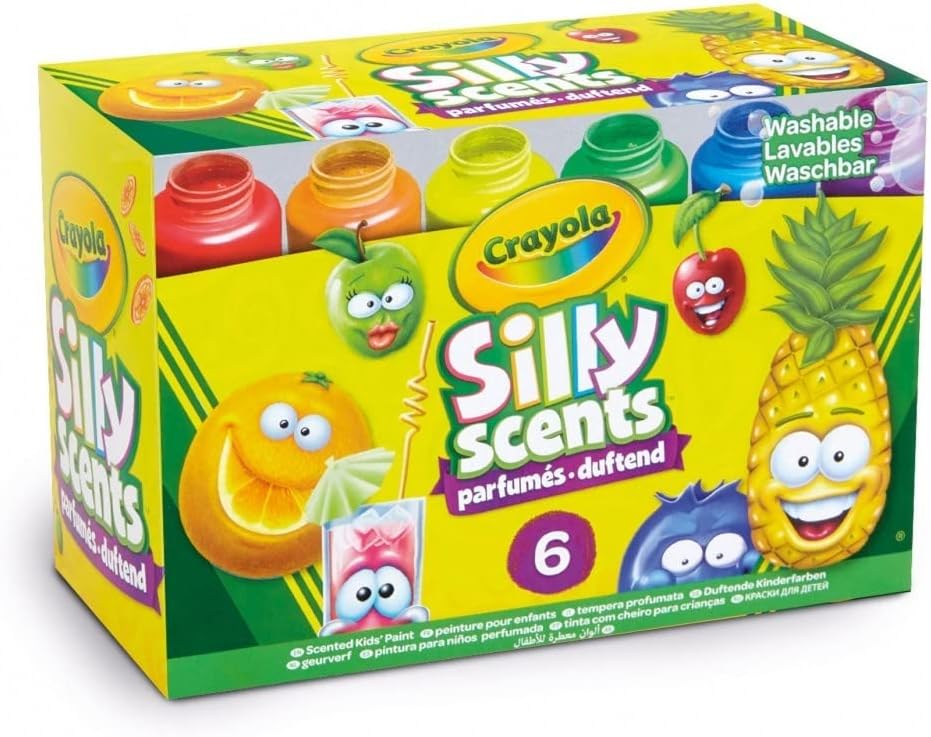 Silly Scents, Washable Kids Paint, Scented Paint, 6Count