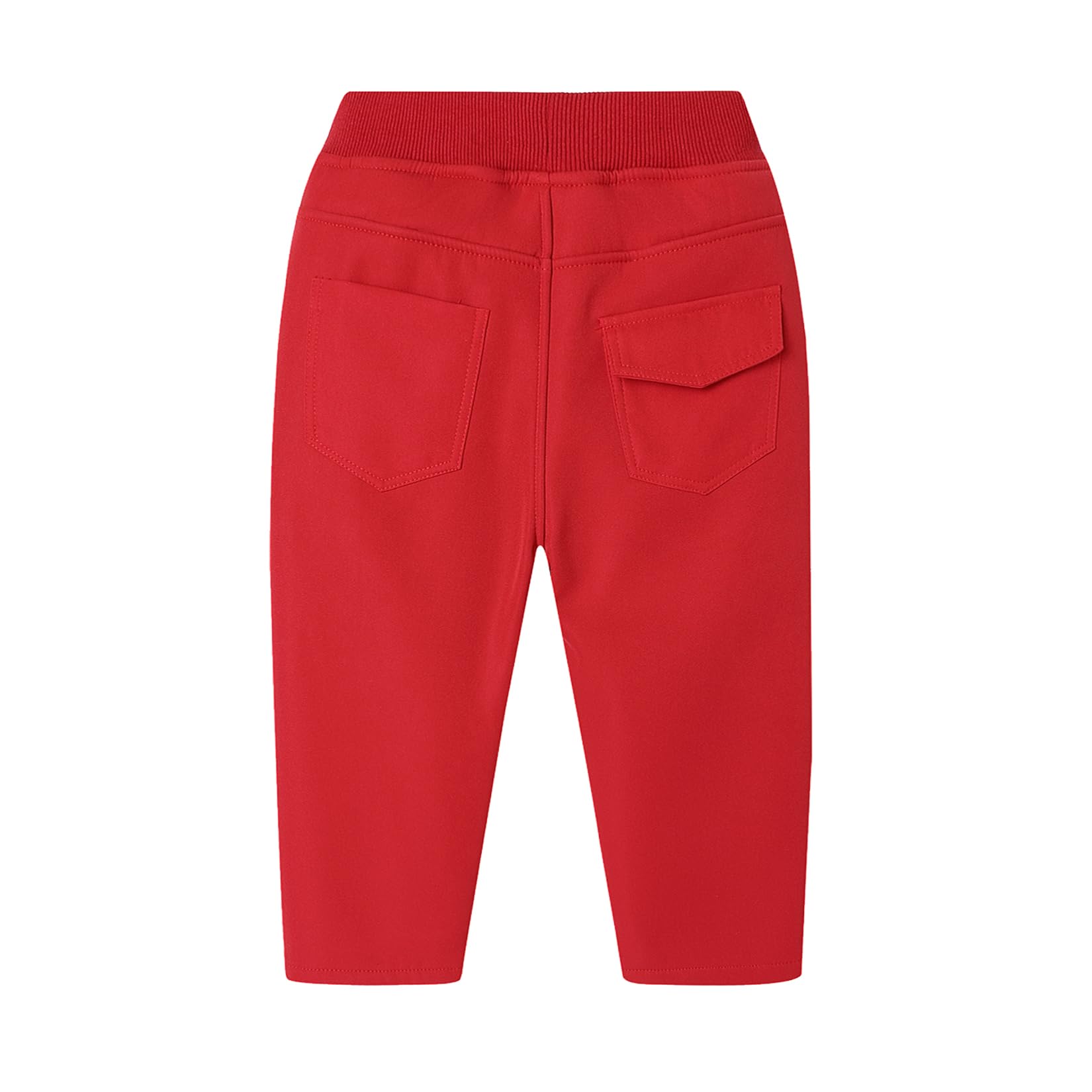 Mud Kingdom Pantalones de invierno con forro polar y cintura elástica para niños pequeños