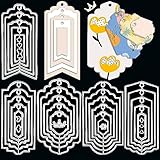 ORIGACH 5 Set 36 Pcs Bookmark Metal Cutting Dies Tag Die Cuts Embossing Stencils Scrapbooking Tool for DIY Card Scrapbooking