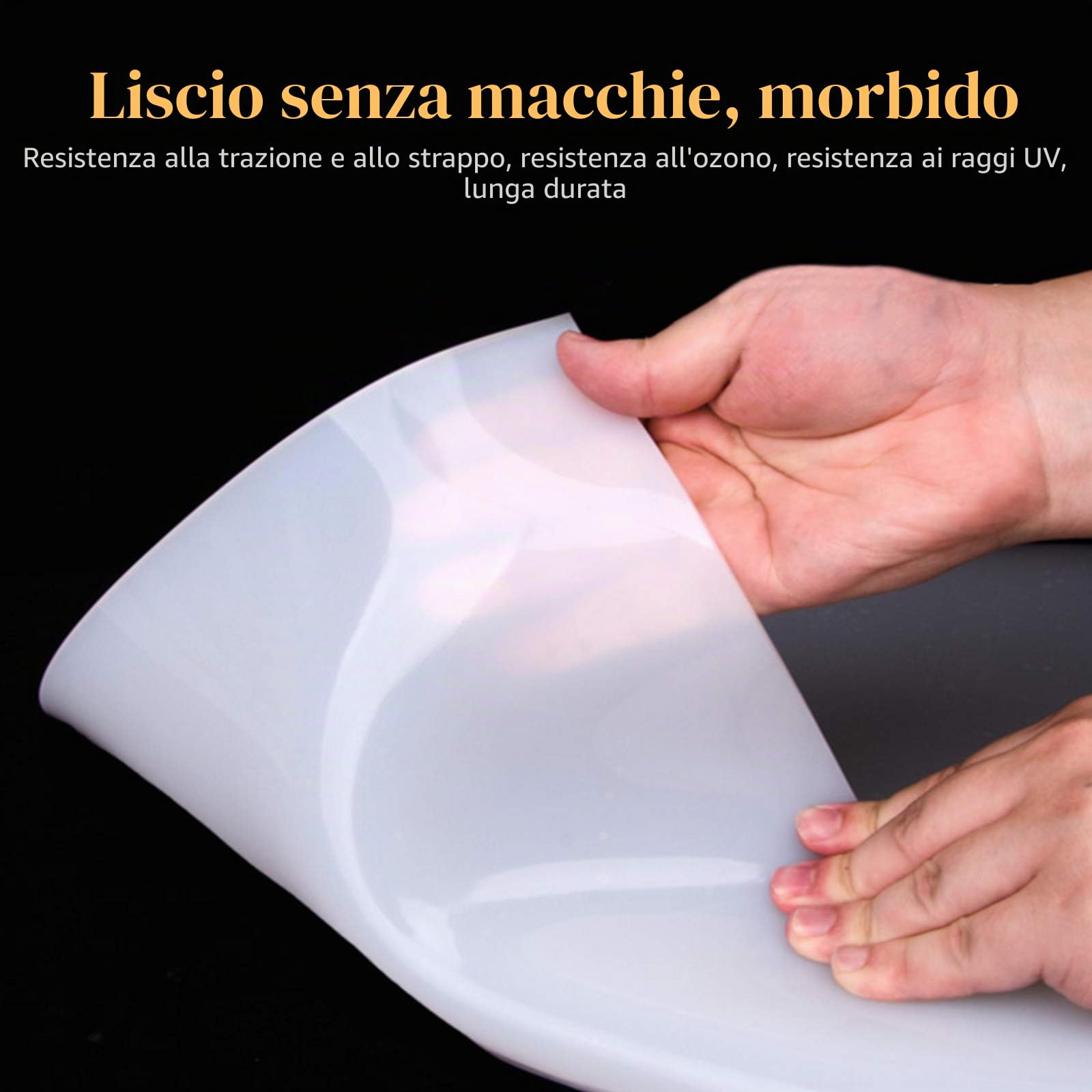BENECREAT 2PCS Lastra in Gomma Siliconica Bianca 200x200x2mm Guarnizione Resistente alle Alte Temperature