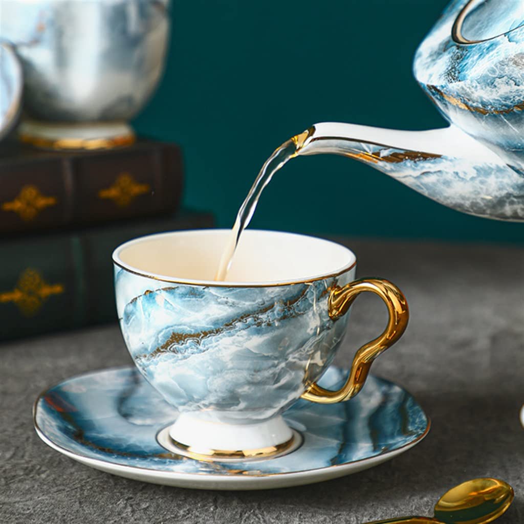 Zestaw Filiżanek Do Kawy Z Porcelany Kostnej, Zestaw Europejski Z Ceramicznym Zestawem Do Herbaty Popołudniowej