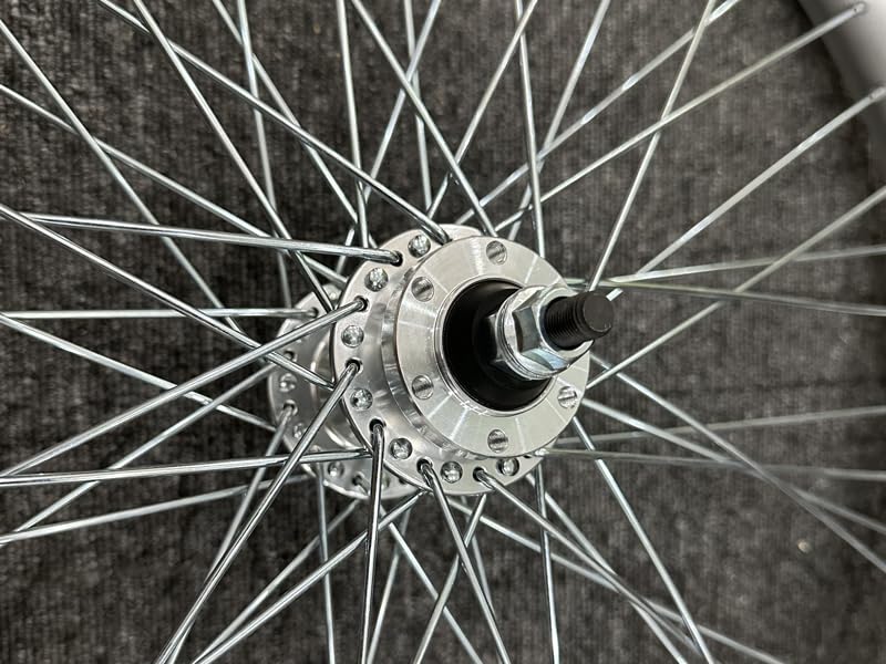 Image of 20 inch /26 inch x 1.85 inch Heavy Duty Bike Rim Wheel Set, 12 Gauge 48 Spokes Wheelset, Double Wall Aluminum Alloy Bicycle Wheels Rims (Front & Rear) Disc Brake