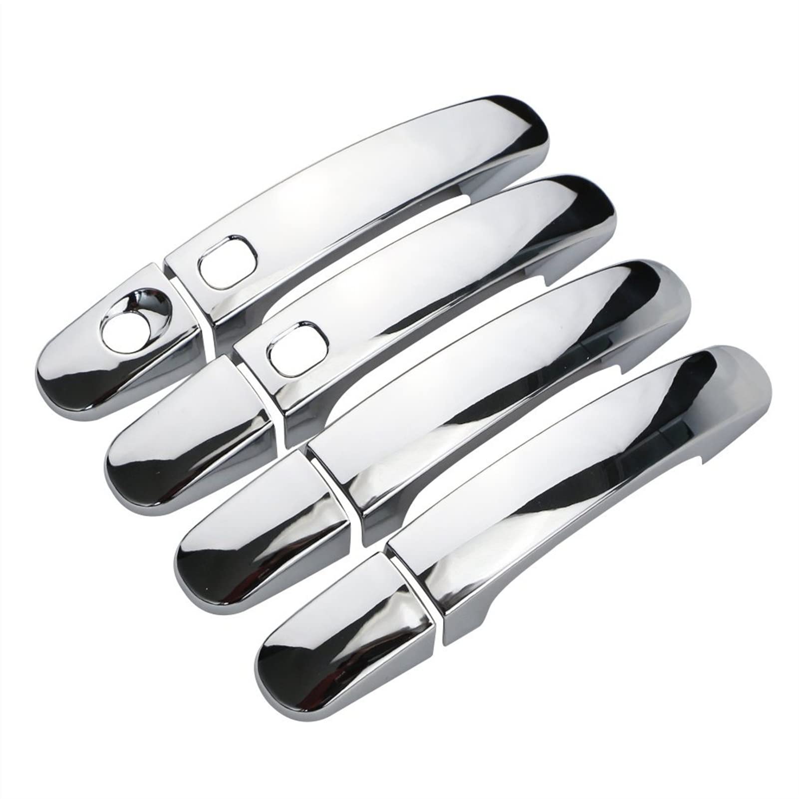 Qwqthgs 1 Car Exterior Door Handle Cap For Kuga Escape 2013-2016 Carmilla Car Styling Chrome Door Handle Protective Cover(1)
