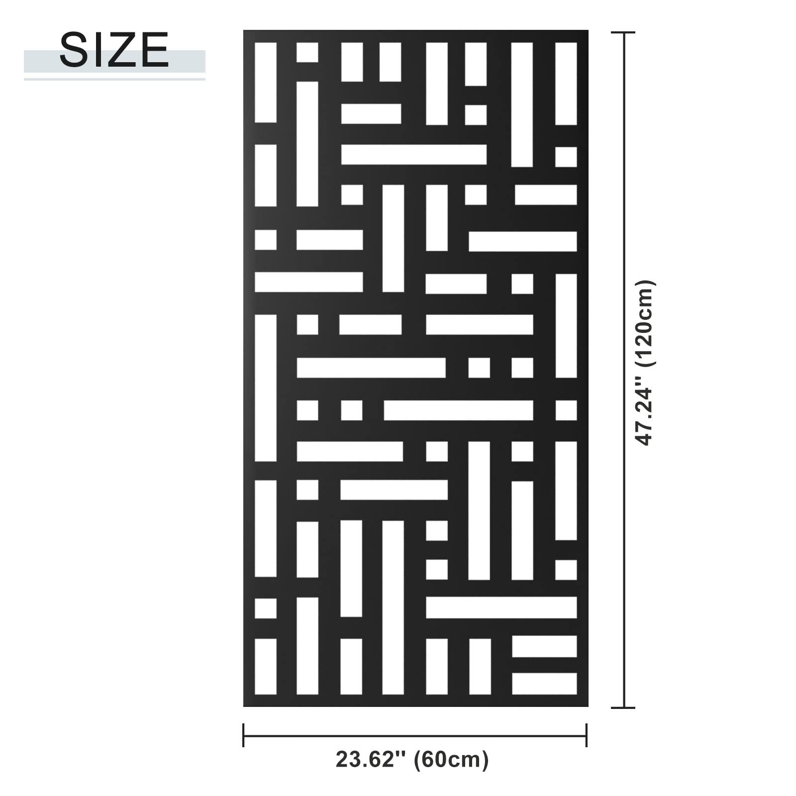 Elevens Decorative Outdoor Privacy Screen Panels, Metal Laser Cut Privacy Screen Decorative Patio Metal Fence for Outdoor Indoor Decor