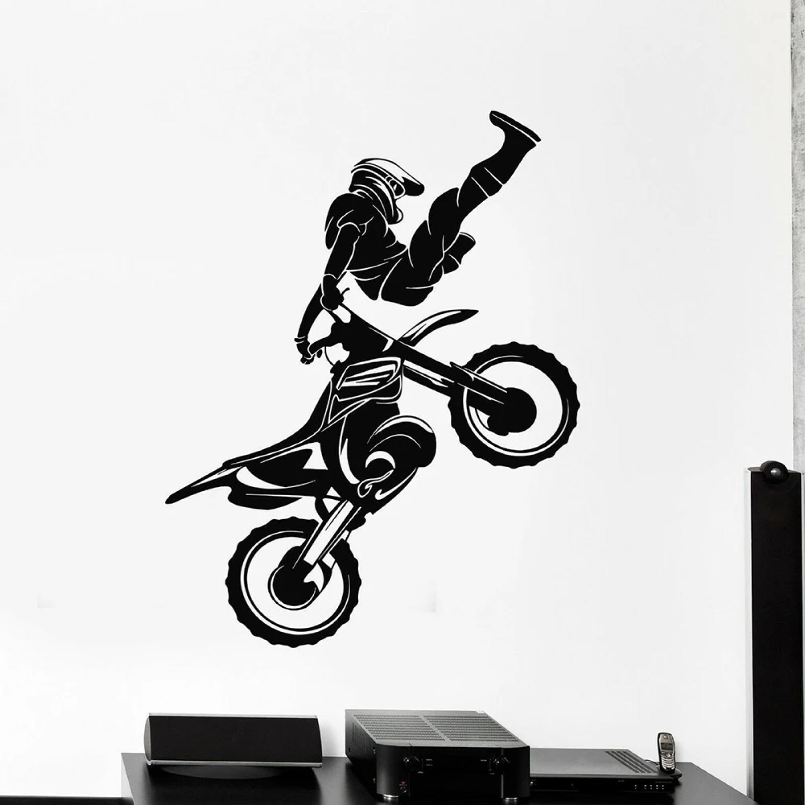 WEIMEIJIE Motorcycle wall Stickers, Speed, Extreme Sports, Motorcycle Racing Stickers, Bedroom, Garage Decorative Art Decals