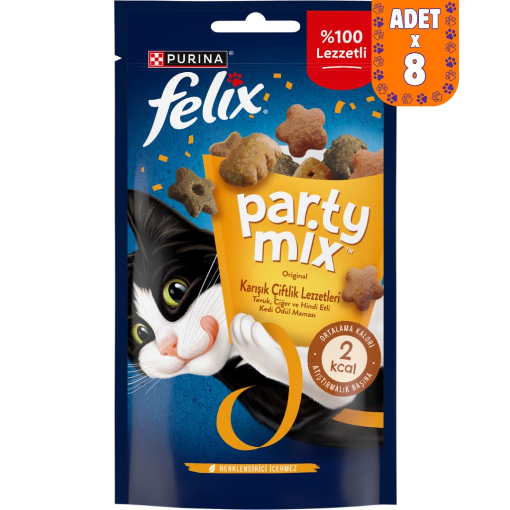 Party Mıx Karışık Çiftlik Lezzetleri Ödül Maması 60g x 8 Adet