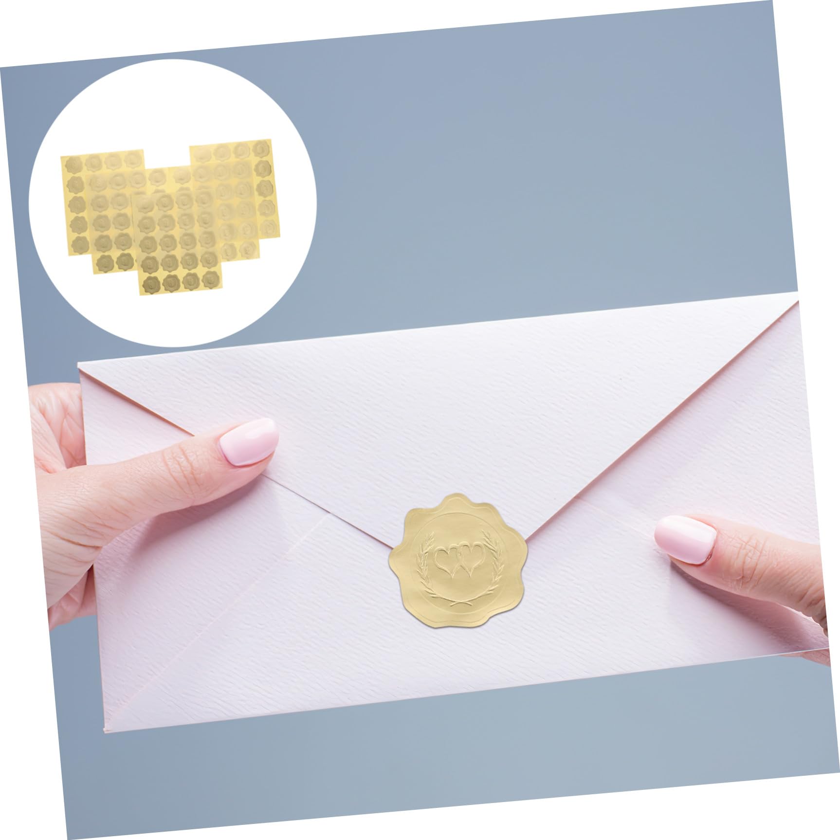 NUOBESTY 20fogli Adesivi Decorativi Per Buste e Regali Etichette Adesive Per Sealing Stickers Perfetti Per Matrimoni e Feste Di Compleanno