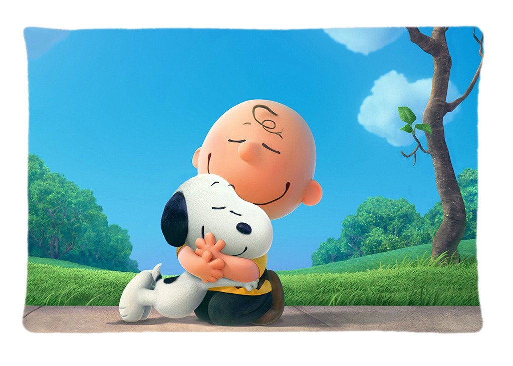 SolfTop Custom HE PEANUTS CHARLIE BROWN SNOOPY Pillowcase 20x30 Rectangle Soft Cotton Pillow Case Pattern Printed -Perfect Personalized Gift