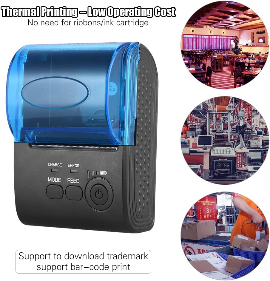 POS-5805DD Portable Mini 58mm Wireless USB Thermal Printer Receipt Bill Ticket POS Printing for iOS Android Windows